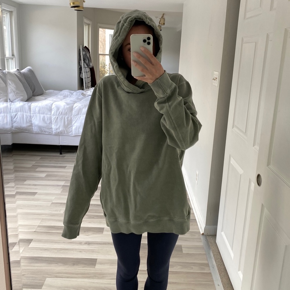 Oversized light green/blue hoodie